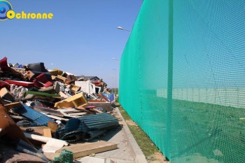 Siatki Nowa Dęba - Siatka zabezpieczająca przed wiatrem na wysypisko i sortownię śmieci dla terenów Nowa Dęba